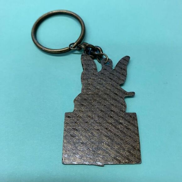 Guardian Angel Gold Tone Bronze Look Key Chain Key Ring Heavenly Father - Picture 4 of 7